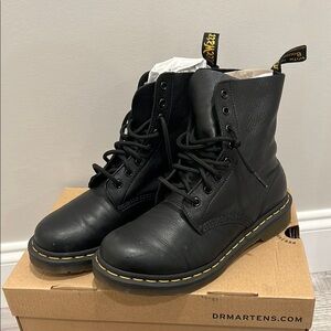 Dr. Martens Black Leather Men's Boots